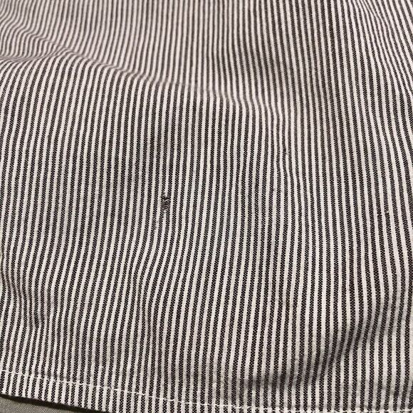 New Direction Black White Striped Henley Long Sleeve Top Womens Size 2X Peasant - Picture 9 of 11